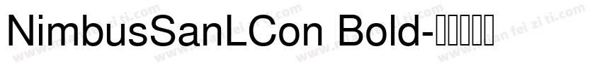 NimbusSanLCon Bold字体转换